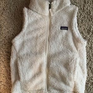 Girls Patagonia vest (white)